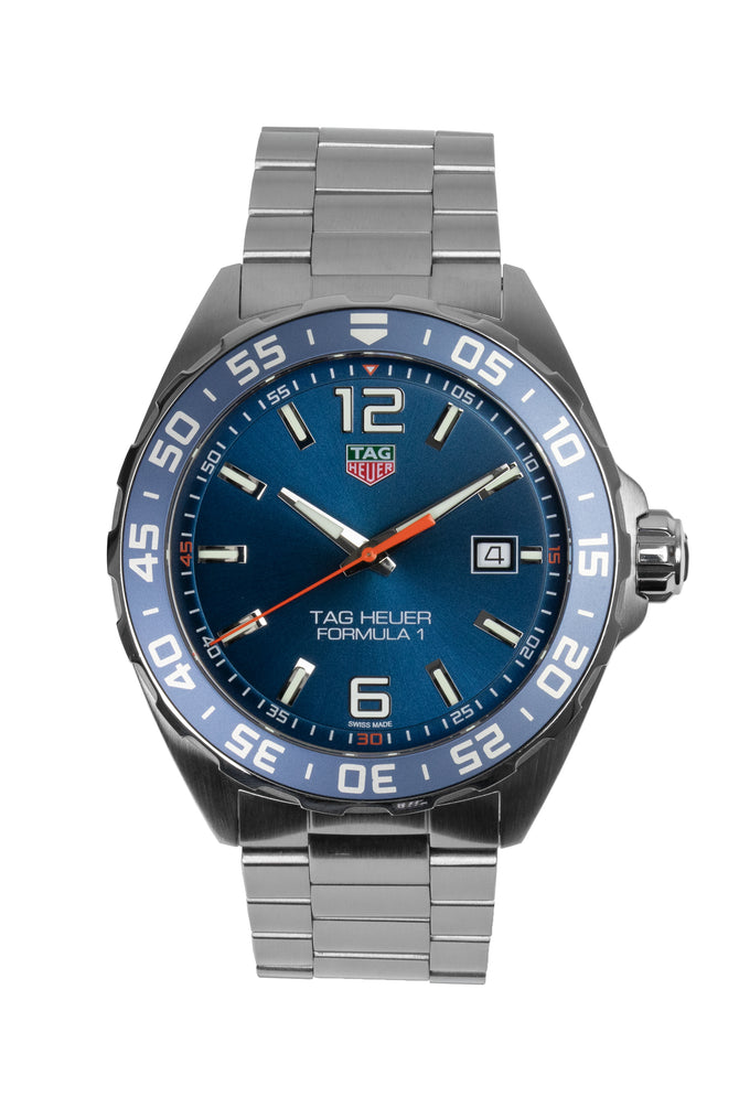 TAG HEUER WAZ1010.BA0842 Formula 1 Quartz Watch 43mm – Blue Dial & Steel Bracelet