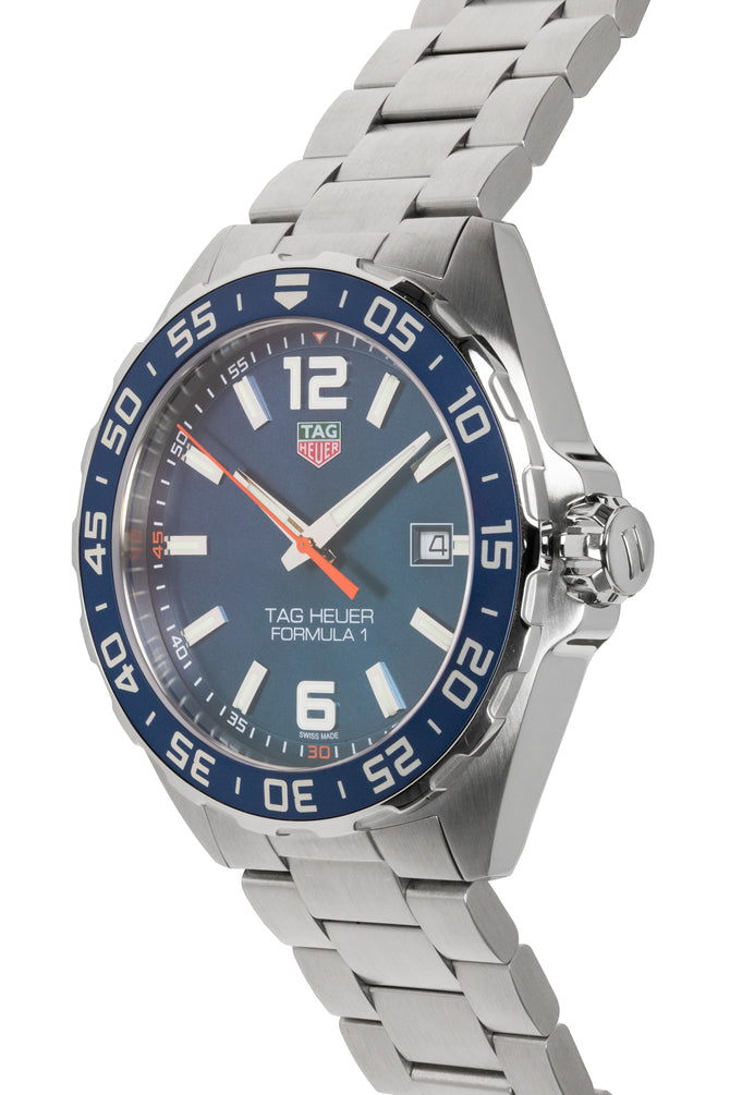 TAG HEUER WAZ1010.BA0842 Formula 1 Quartz Watch 43mm – Blue Dial & Steel Bracelet