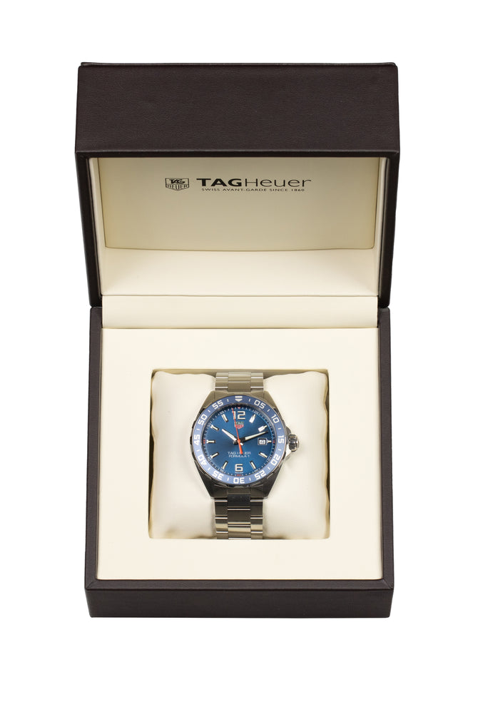 TAG HEUER WAZ1010.BA0842 Formula 1 Quartz Watch 43mm – Blue Dial & Steel Bracelet