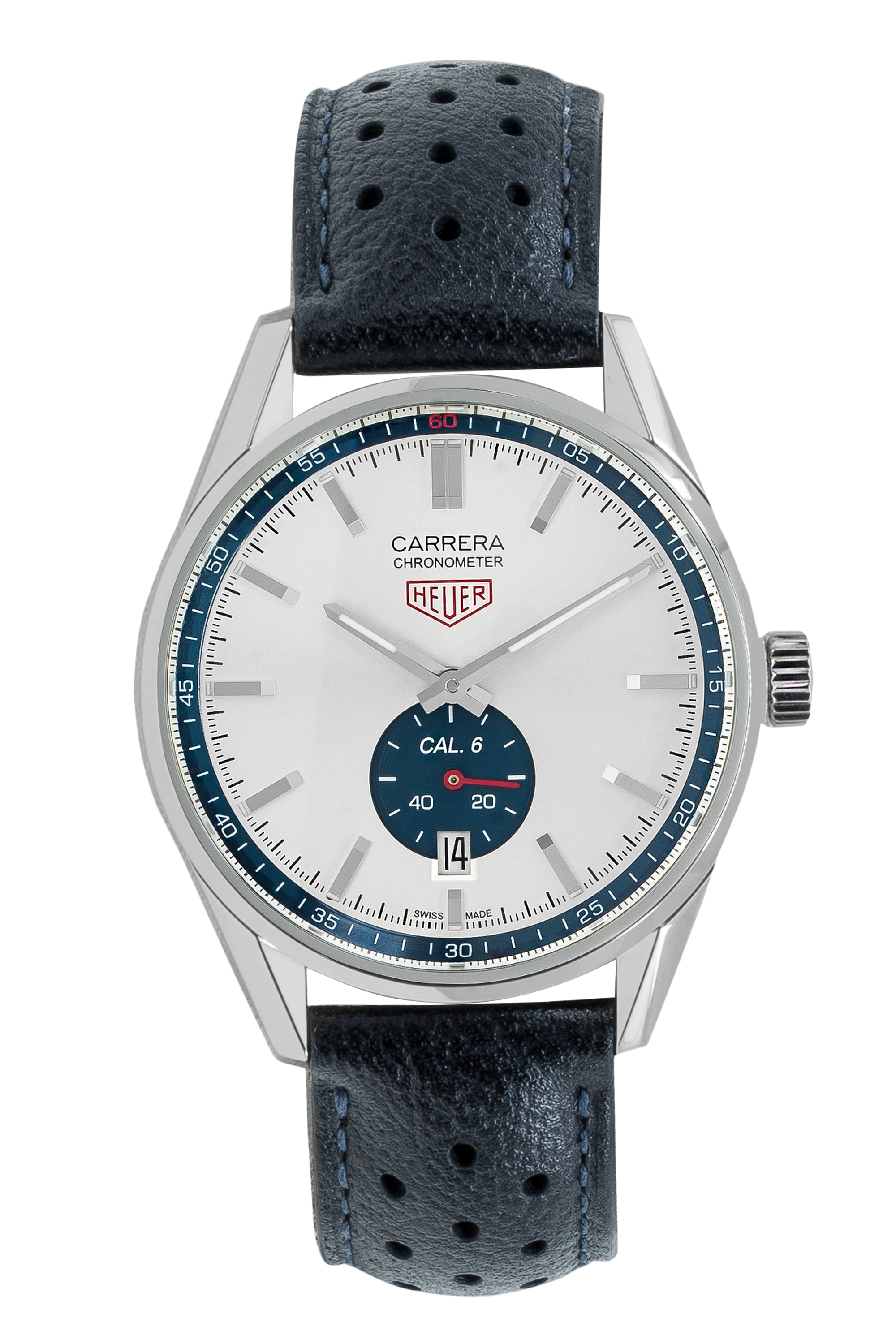 Tag heuer carrera discount calibre 6 leather strap