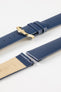 Hirsch TORONTO Quick-Release Fine-Grained Leather Watch Strap in BLUE