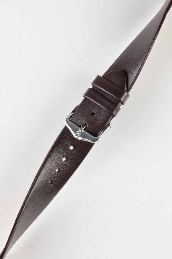 Hirsch TORONTO Brown Quick-Release Fine-Grained Leather Watch Strap