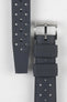 TROPIC Textured Rubber Waterproof Diving Strap in ANTHRACITE