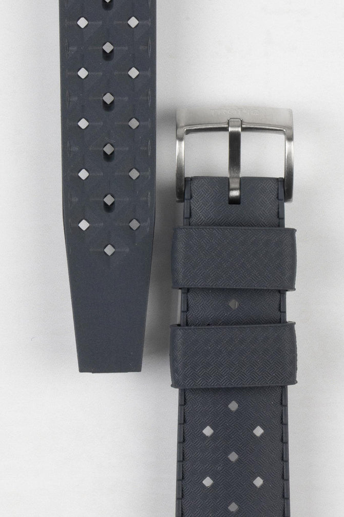 TROPIC Textured Rubber Waterproof Diving Strap in ANTHRACITE