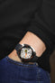 TROPIC Textured Rubber Waterproof Diving Strap in ANTHRACITE
