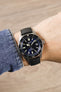 TROPIC Textured Rubber Waterproof Diving Strap in BLACK