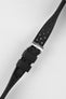 TROPIC Textured Rubber Waterproof Diving Strap in BLACK