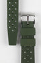 Textured Rubber Watch Strap with silver buckle