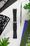 VANGUARD Rubber Watch Strap for Tudor Heritage Chrono in BLACK