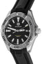 TAG HEUER WBD1110.FT8021 Aquaracer 300m 41mm Quartz Watch - Black Dial with Rubber Strap