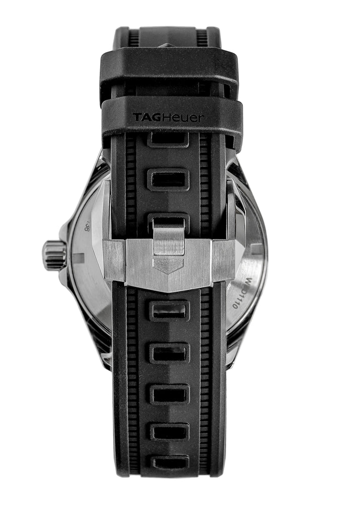 TAG HEUER WBD1110.FT8021 Aquaracer 300m 41mm Quartz Watch - Black Dial with Rubber Strap