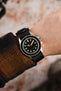 Black Nylon Watch Strap (on wrist)