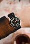 ZULU Nylon Watch Strap with 3 PVD Rings in BLACK
