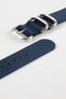 ZULU Nylon Watch Strap with 3 Steel Rings in DARK BLUE