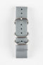 ZULU Nylon Watch Strap with 3 Steel Rings in GREY