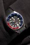 Crafter Blue Rubber Watch Strap for Seiko SKX Series – Black with Rubber & Steel Keepers (Promo Photo)