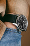 HAMILTON H70625533 Khaki Field Auto 44mm Watch - Black Dial fitted with Elliot brown webbing strap n black